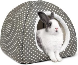 Cama acolchada extra para proteger las patas del conejo