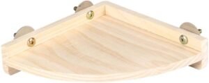 Plataforma elevada de madera para jaula de conejos
