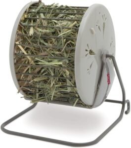 Bola dispensadora de heno para conejos